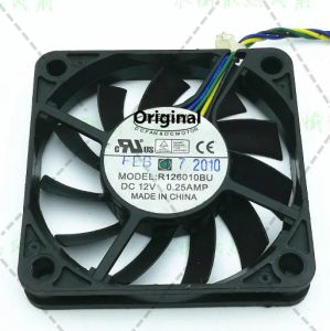 Pads Original 100% working R126010BU 6010 6CM 12V 0.35A Double Ball Max Airflow Rate Fan