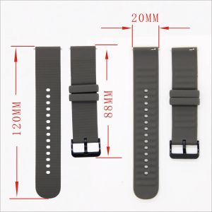 20mm Silicone strap For Amazfit GTS 3 Smart watch band For Amazfit GTS2/GTS 2e/GTS3 correa+Full Screen protector soft film