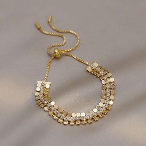 Геометрический алмазный фонарь с геометрическим бриллиантом, темперамент, личность, модный браслет, металлическое ощущение, модный дизайн, женский браслет