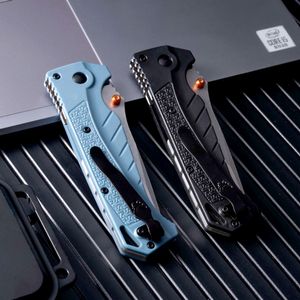 MM7732 High Quality Pocket Folding Knife 9Cr18Mov Stone Wash Blade CNC GRN Handle Outdoor Camping Hiking Fishing EDC Folder Knives