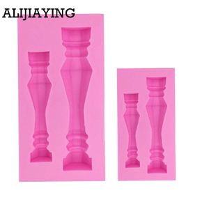 M1212 Column silicone mold fondant mold cake decorating tools Marble Pillar chocolate gumpaste mold Soap Mould