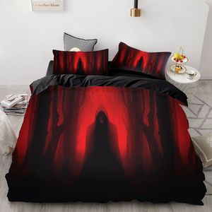 3pcs Novo travesseiro de tampa de personagem de Halloween Pounhos de capa ativa de cama impressão ativa