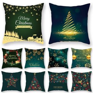 Taoup Green Christmas Pillowcase Frohe Weihnachten Dekoration für Home Weihnachtsschmuck Noel Pillow-Case Natal 2018 Navidad Neujahr247U