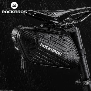 Saco de bicicleta à prova de chuva Rockbros reflexivo ciclismo portátil Ultralight Seld Selddle Cycling SatestPost traseiro Paniers Acessórios de bicicleta