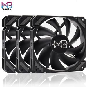 Cooling Wovibo 120mm Fan Black PWM 4PIN 12V DC Case Fans For CPU Cooler Water Cooling Computer Chassis Quiet High Air Volume Ventilador