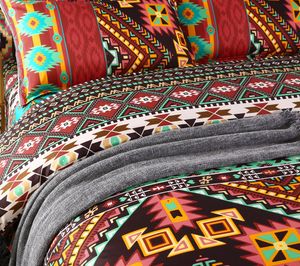 ボヘミアン3D掛け布団寝具セットクイーンサイズ羽毛布団カバー枕カバーベッドリネンフルサイズベッドセット