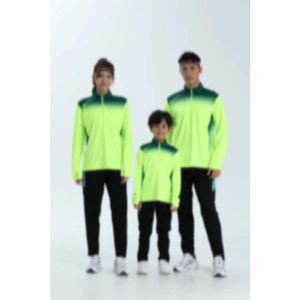 Soccer Jerseys Autumn Winter Long Sleeved Football Sports Set Children's Adult Training Suit 3xs-4xl