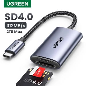 Lettori ugreen scheda lettori sd4.0 312mb/s da USBC a SD MicroSD TF Adattatore della scheda di memoria per il telefono per laptop MacBook Windows MacOS CardReader