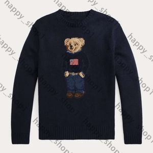 RL Designer Women Knits Bear Sweater S Polos Пуловая вышивка модная вязаные свитера с длинным рукавом.