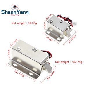 DC12V 0,35A 0,6A Małe elektromagnetyczne szafki do przechowywania zamka elektronicznego Mini Electric Butch Block Lock Blokada szafki