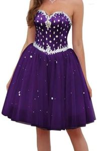 Party Dresses Luxury Tulle Homecoming Elegant Slim Waist Sweetheart Cocktail Teens Dress Shiny A-line Short Prom Gown 2024