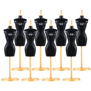 8 pezzi mannequins mini modells rack vestiti visualizzazioni supporti per decorazioni del modello decorazioni per la casa accessori in miniatura