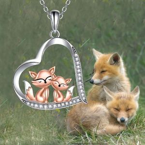 Новая мода милая ожерелья для сердечного ожерелья лиса
