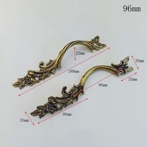 Bronze Flower Handle For Furniture Kitchen Cabinets Door Drawer Knob Silver Handle Dressing Table Wardrobe Handle Cupboard Pulls