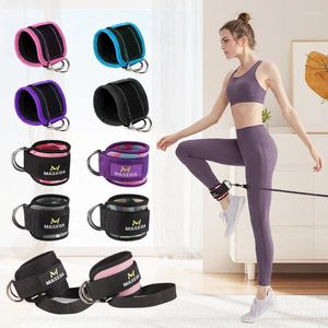 Resistance Bands Fitness Ankle Straps Adjustable D-Ring Support Cuffs Gym Leg Strength Workouts Pulley With Buckle Sports Guard Safety