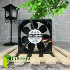 Soğutma Orijinal Sanyo Denki San Cooler 80 Fan DC12V 0.13A 9A0812H409 80mm 8cm Bilgisayar Sunucu Kılıfı 3Pin ile Soğutma Fanı