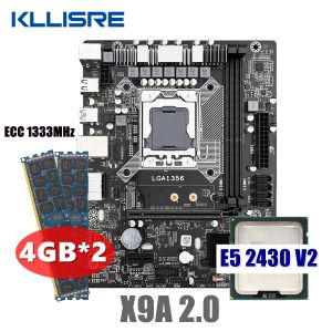 Anakartlar Kllisre X79 Xeon LGA 1356 E5 2430 V2 2PCS ile Anakart Seti Kiti X 4GB = 8GB 1333MHz DDR3 ECC Hafıza