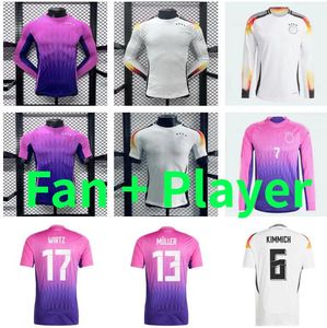 2024 Niemcy Musiala Wirtz Soccer Jerseys 24 25 Kimmich Kroos Gnabry Werner Havertz Sane Reus Muller Goretzka Fullkrug Football Shirt Wersja z długim rękawem