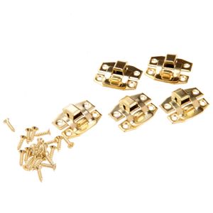 10pcs/5 pezzi Lock Hasp Hook Lock Hasp VITE 23x20mm Viti Vintage decorativo in metallo oro Gioielli in metallo Gioielli Casina di mobili per mobili per mobili per il torace