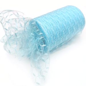 6 cm 10 cm da 25 anni dot Tulle blu blu tessuto organza blu viola fai -da -te cucitura fatta goccia tutu ragazza decorazione per baby shower decorazioni da festa