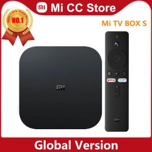 ボックスグローバルバージョンXiaomi Mi TV Box S 4K Ultra HD Android TV 9.0 HDR 2GB 8GB WiFi DTS Multi Language Smart Mi Box Sメディアプレーヤー