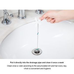 1~10PCS Small Flower Shower Hair Cleaning Chain Premium Drain Hair Catcher Flower Bathroom Drain Strainer Hair Catcher Chain