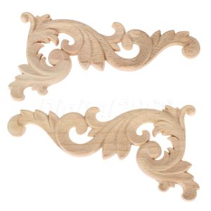 Деревянная резные угловые рамки Applique Applique Decort Wall Doors Мебель декоративные фигурки деревянные миниатюры 15*8 см влево/справа