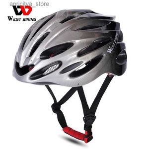 Cycling Helmets WEST BIKING Bicyc Helmet Ultralight Integrally-molded Road Mountain MTB Bike Cycling Helmet Men Women Safety Caps 56-62 CM L48