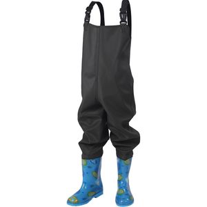 Vattentät halvkroppsfiske byxor Kid Hela kroppsstrandvattenskor Anti-Wear Child Boy Girl Rain Hunting Waders EU24-36 Outdoor