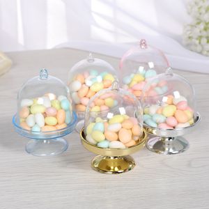 8*6cm Plastic Candy Box Wedding Gift Boxes For Guests Tray Shape Candy Boxes Party Favors Candy Holders Gift Boxes