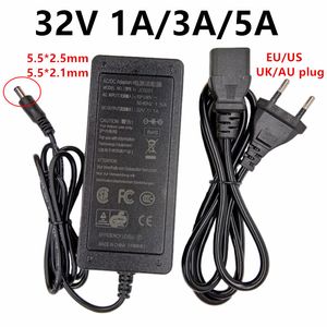 32V 1A 3A 4A 5A Universal 110V 220V CA para DC Adaptador de energia Supplência de 32 volts Adaptador 32v5a Adaptador 32v1a 5,5x2,5mm comutação