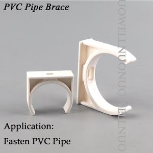 20pcs PVC Pipe Card Plastic Brace de alta qualidade para O.D 20 25 32 40 mm 50mm Tipo de água Tipo de água Retentor de tubo de água