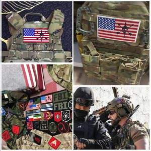 Delta Cag Cif Hook&Loop Patches Seal Fine Embroidery Stickers Green Beret American Flag Seal Badges Tactical Military Armband