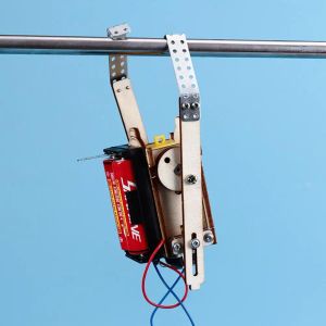 Kit robot per arrampicata elettrica fai -da -te in legno Esercizio di robot Pratica giocattolo per bambini