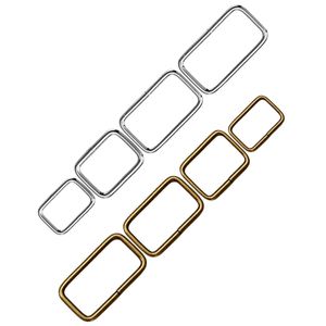 20PCS Metal Adjustable Rectangle Ring Buckles Garment Belt DIY Needlework Luggage Sewing Handmade Bag Purse Buttons