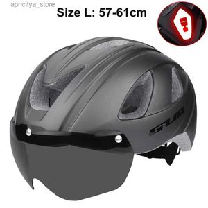 Caschi ciclistici GUB Caschi di sicurezza ciclistica Ultralight Casco da motocicletta da esterno Casco magnetico NS Mountain Road Road Light Bike Helmet L48