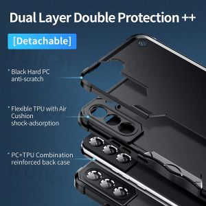 Caso para Samsung Galaxy S24 Ultra S23 Ultra S22 S23 FE S21 FE A15 A14 A54 A34 A05S Armor leve à prova de choques robustos capas robustas