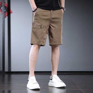 2023 Trendy versátil solto de desanimação de roupas de trabalho capris casuais homens