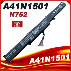 Batterien A41N1501 A41LK9H Laptop Batterie für ASUS ROG GL752VW GL752VW N552V N552VX N752VX GL752VWT4108D GL752VW2B GL752VL1A N551VWWWWT