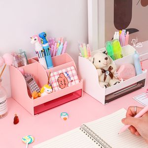 Organizzatore di cassetti desktop Scacco di stoccaggio Mini trucco cosmetico organizzatore organizzatore di plastica di plastica Custodia Sundries Organizzatore