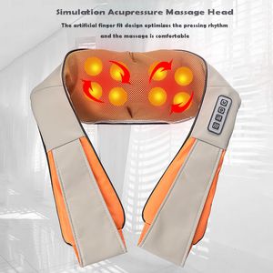 Neck Shoulder Massage Shawl Electric Strees Pain Relief Back Body Massager Kneading Cervical Spine Neck Waist Massage Tools