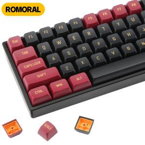 Tillbehör PBT KeyCaps 149 Keys CSA Profil Dyesub Engelsk stil Personlig röd svart mekanisk tangentbordskangents DIY -kit