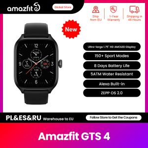 Ogląda nowy produkt 2022 Amazfit GTS 4 smartwatch z Alexa Buildin 150 trybów sportowych inteligentna aplikacja ZEPP na telefon Android iOS