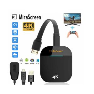 Box 4K UHD Mirascreen G5 2.4G/5G Wireless Hdmicompatible Dongle TV Stick Miracast Airplay Mottagare WiFi Dongle Mirror Screen