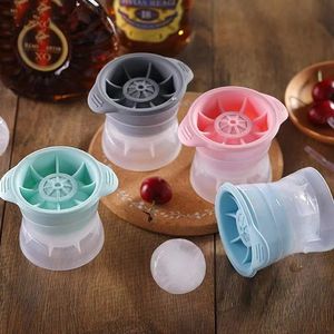 2024 Silicone Sphere Ice Cube Mold Cozinha empilhável Multejamento lento Bola de gelo Diy Bola redonda Fazendo molde para bebida de uísque de coquetel