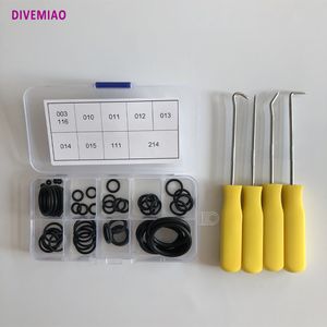 Tüp Dalış Dalış O-Ring Kiti 50 PCS Tam Set O-Rings Silikon Gres Tank Valfi Contası O-RING