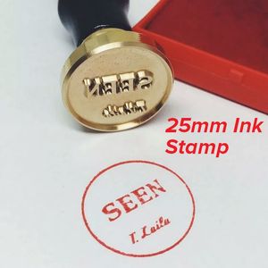 Customize Ink Brass stamp with Your Logo,New Big size Head,DIY Ancient Seal Retro Stamp,Personalized Ink/Wax Seal custom design