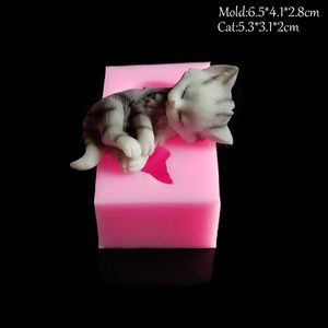 1pcs Cats Silicone Molds for Ice Chocolate Cake Decorating Sugar Fondant UV Resin Expoxy Clay Plaster Candle Mould C374