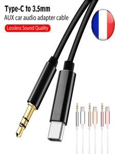 Aux Cable 35mm Jack Audio Extension Cables TypeC USB Adaptadores para 35 para o Headphone do alto -falante do carro Connector6926635