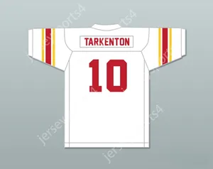 Custom qualsiasi nome Nome Mens Youth Fran Tarkenton 10 Clarke Central High School Gladiators White Football Jersey 1 top cucitura S-6XL